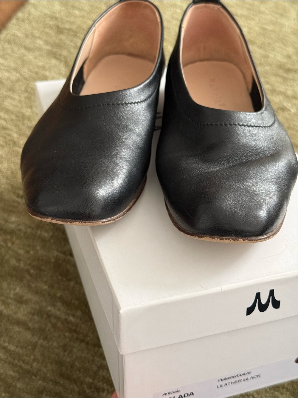 Maguire Velada Black Leather Ballet Flats - Picture 3 of 6